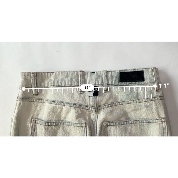 BARRY YU New York Patch Jeans in Light Wash Blue Denim - Picture 5 of 6